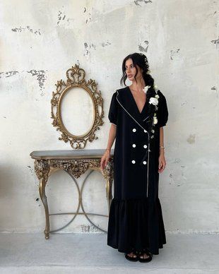 Maxi dress with belt
