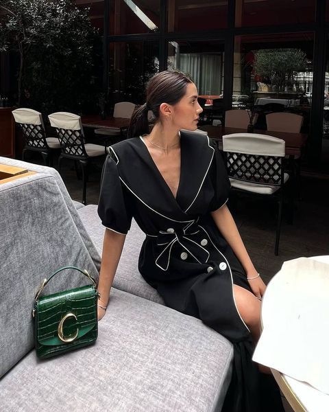 Maxi dress with belt