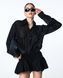Semi-sheer shirt dress