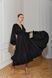 Elegant black midi dress