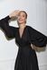 Elegant black midi dress