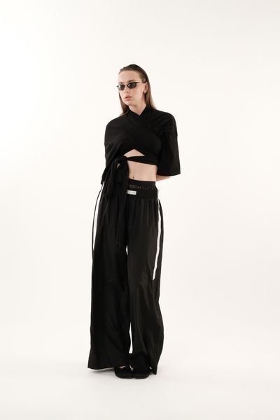Sushi Crop T-Shirt Black